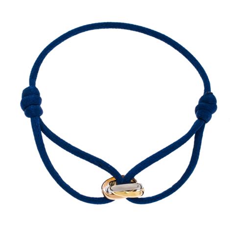 cartier trinity bracelet blue|trinity bracelet by cartier red.